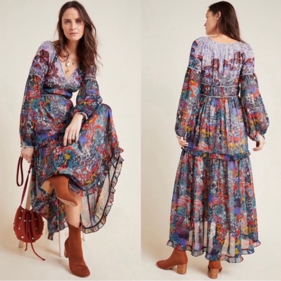By Anthropologie Dresses & Skirts - Anthropologie x Maeve Annabella Floral Maxi Dress